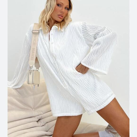 Princess Polly Dimitry White Romper Small - Picture 1 of 5